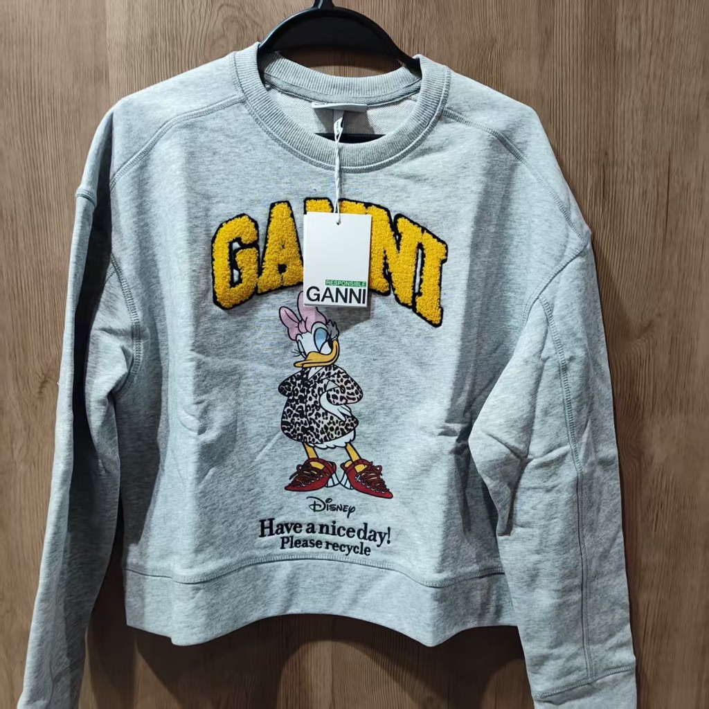 Ganni Gray Disney Sweatshirts